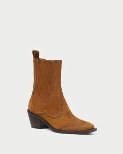 Loeffler Randall Agnes Cacao/Espresso Western Boot
