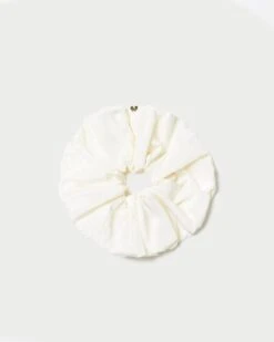 Loeffler Randall Astrid Cream Oversized Scrunchie