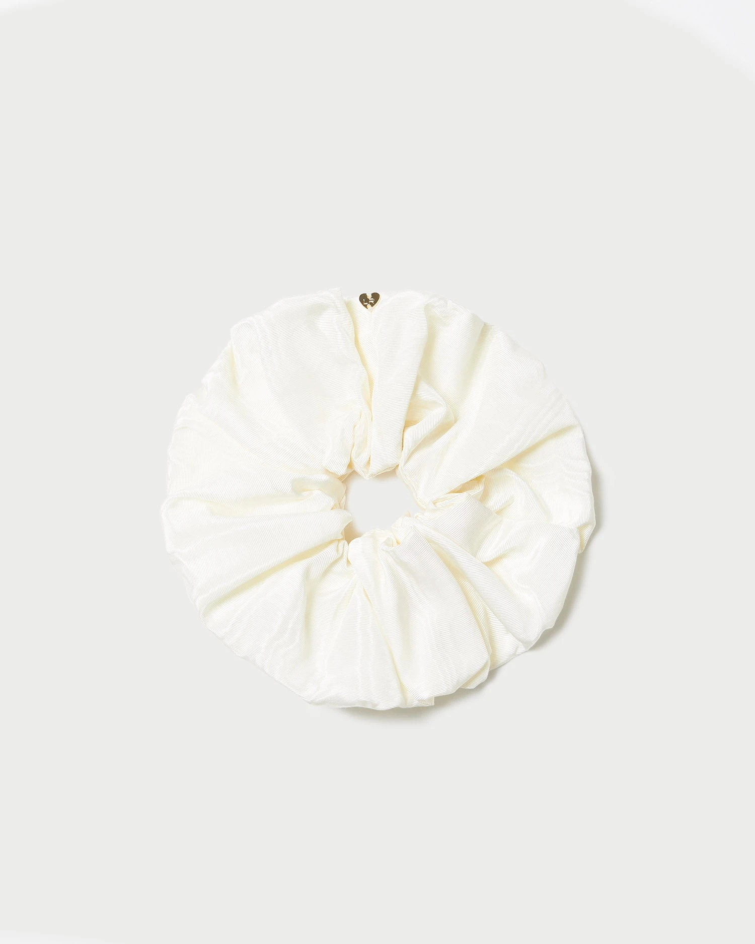 Loeffler Randall Astrid Cream Oversized Scrunchie 3 Loeffler Randall Astrid Cream Oversized Scrunchie