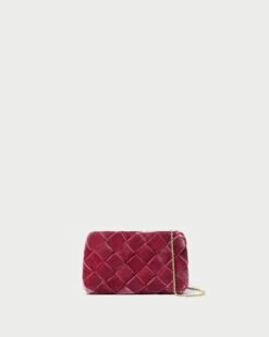 Loeffler Randall Auzeen Rose Mini Woven Clutch