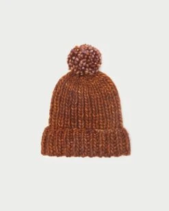 Loeffler Randall Ava Sienna Knit Pompom Hat