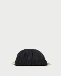 Loeffler Randall Bailey Black Pleated Dome Clutch
