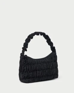 Loeffler Randall Barry Black Gathered Shoulder Bag 9 Loeffler Randall Barry Black Gathered Shoulder Bag -Loeffler Randall Store BARRY MO BLACK 3