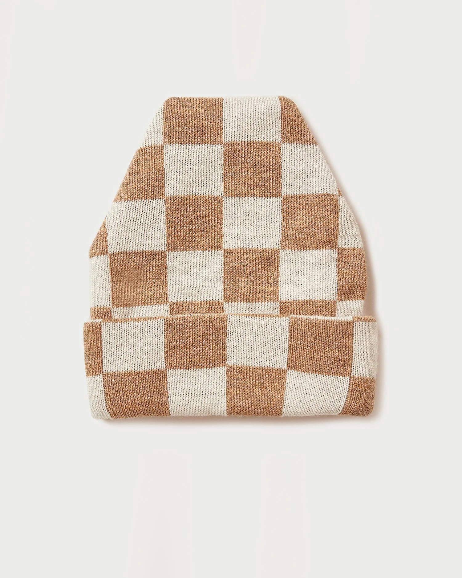 Loeffler Randall Bartlet Camel Checker Knit Beanie 3 Loeffler Randall Bartlet Camel Checker Knit Beanie