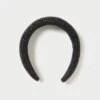 Loeffler Randall Bellamy Black Diamanté Puffy Headband 2 Loeffler Randall Bellamy Black Diamanté Puffy Headband -Loeffler Randall Store BELLAMY DIAM BLACK 1