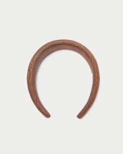 Loeffler Randall Bellamy Chocolate Moiré Headband