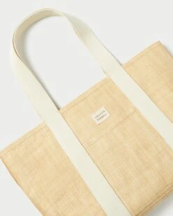 Loeffler Randall Bennett Natural Raffia Medium Tote 9 Loeffler Randall Bennett Natural Raffia Medium Tote -Loeffler Randall Store BENNET R NATRL 3