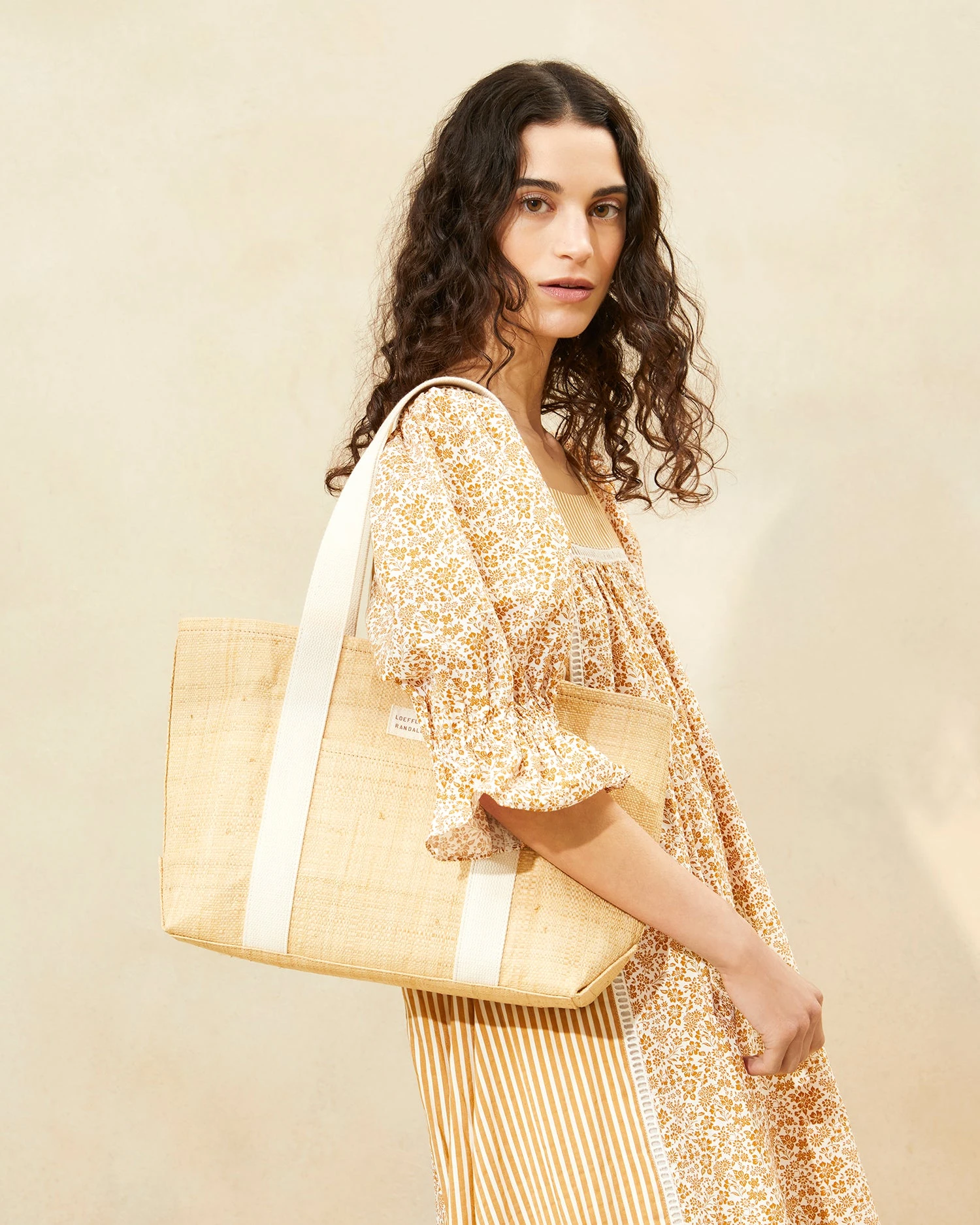 Loeffler Randall Bennett Natural Raffia Medium Tote 7 Loeffler Randall Bennett Natural Raffia Medium Tote - Image 5