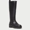 Loeffler Randall Carlee Black Tall Lug Boot