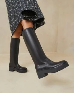 Loeffler Randall Carlee Black Tall Lug Boot 11 Loeffler Randall Carlee Black Tall Lug Boot -Loeffler Randall Store CARLEE SC BLACK 5