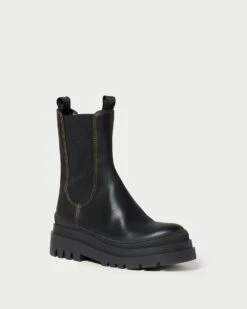 Loeffler Randall Carlota Black Chunky Lug Boot