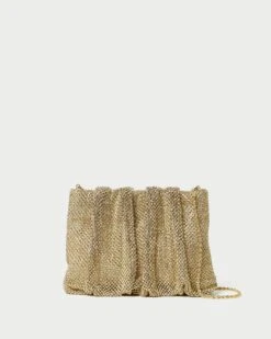 Loeffler Randall Ember Hay DiamantéGathered Clutch