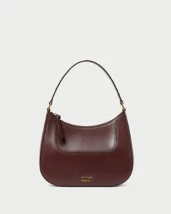 Loeffler Randall Greta Espresso Round Shoulder Bag