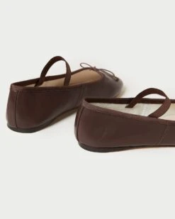 Loeffler Randall Leonie Chocolate Leather Ballet Flat 10 Loeffler Randall Leonie Chocolate Leather Ballet Flat -Loeffler Randall Store LEONIE GLCF CHOCO 4