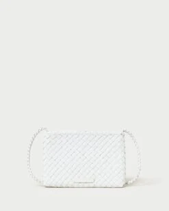 Loeffler Randall Marison White Woven Crossbody