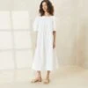 Loeffler Randall Mimi White Oversized Puff-Sleeve Dress -Loeffler Randall Store MIMI WHITE 083
