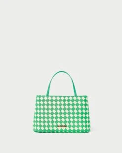 Loeffler Randall Minnow Green/Cream Mini Tote