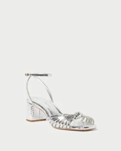 Loeffler Randall Olivia Silver Knot Mid-Heel