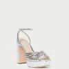 Loeffler Randall Rivka Silver Knot Platform Sandal 1 Loeffler Randall Rivka Silver Knot Platform Sandal -Loeffler Randall Store RIVKA EMSK SILVER 1