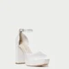 Loeffler Randall Selina Cream Closed-Toe Platform 1 Loeffler Randall Selina Cream Closed-Toe Platform -Loeffler Randall Store SELINA SATN CREAM 1