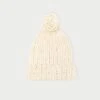 Loeffler Randall Ava Cream Knit Pompom Hat 1 Loeffler Randall Ava Cream Knit Pompom Hat -Loeffler Randall Store VA WO CREAM 1